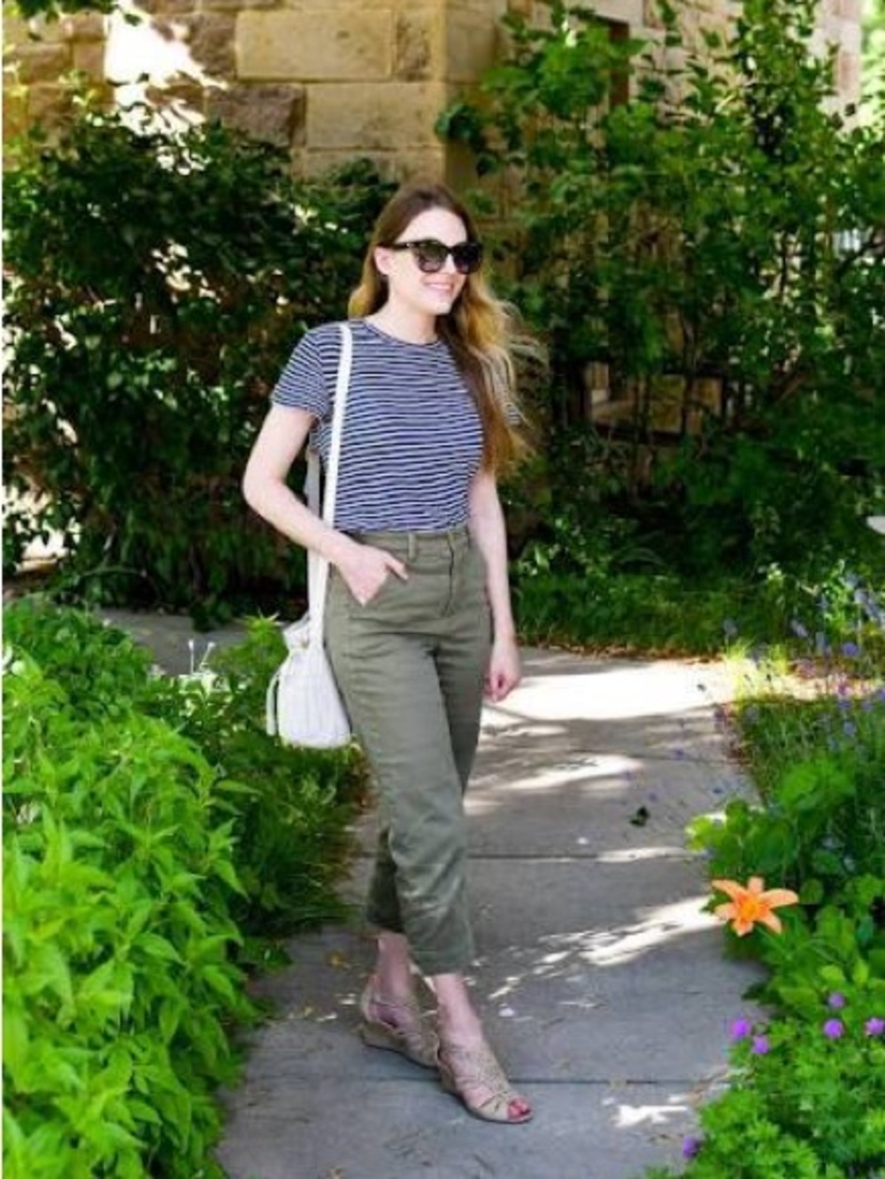 Everlane Straight Leg Crop in Green size 0